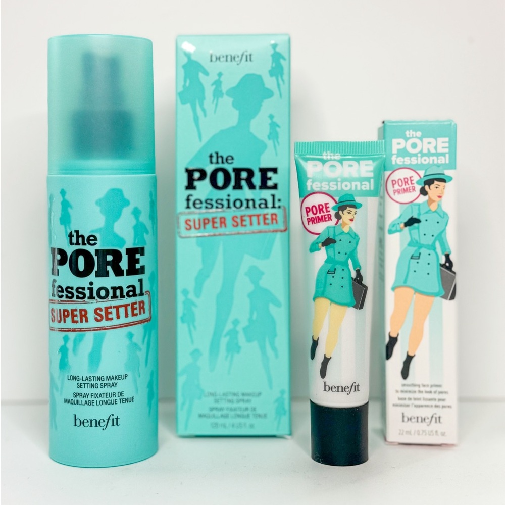 2 Unopened Benefit Cosmetics Primer and Makeup Setting Spray